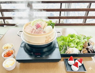 かこむdeこたつ ～春のせいろ蒸しセット～